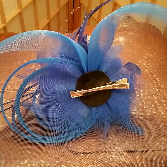 Cobalt Blue Fascinator | Hat - Picture 4 of 7